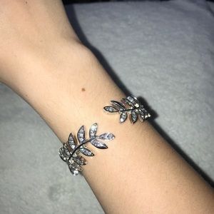 💎 shiny diamond leaves bracelet